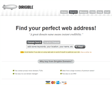 Tablet Screenshot of domains.dirigible.us
